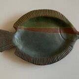 Empty fish pocket 1970s in glazed earthenware