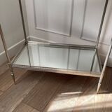 Chrome and mirror serving trolley