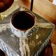 Large vintage square ceramic vase germany 1950