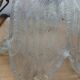 Vintage frosted blown glass pendant light