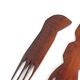 Set de 3 peignes Africains en bois, années 70