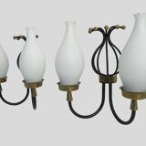 Set of 2 Italian vintage  wall light sconces in style Arredoluce/ Stilnovo