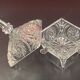 Cut glass sugar bowl 18 cm