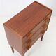 Rare teak chest of drawers by Carl Aage Skov for Munch Møbler / Mid-century Danish modern design / 1960s