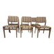 Set of 6 vintage Scandinavian chairs from the 1970s.