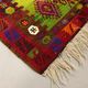 Small Vintage Turkish Kilim 172x92 cm Wool Kelim Rug Red Black Pink Blue Green