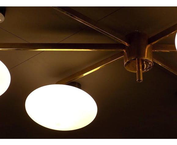 Hanging lamp in the style of the Italian creations of the 50s