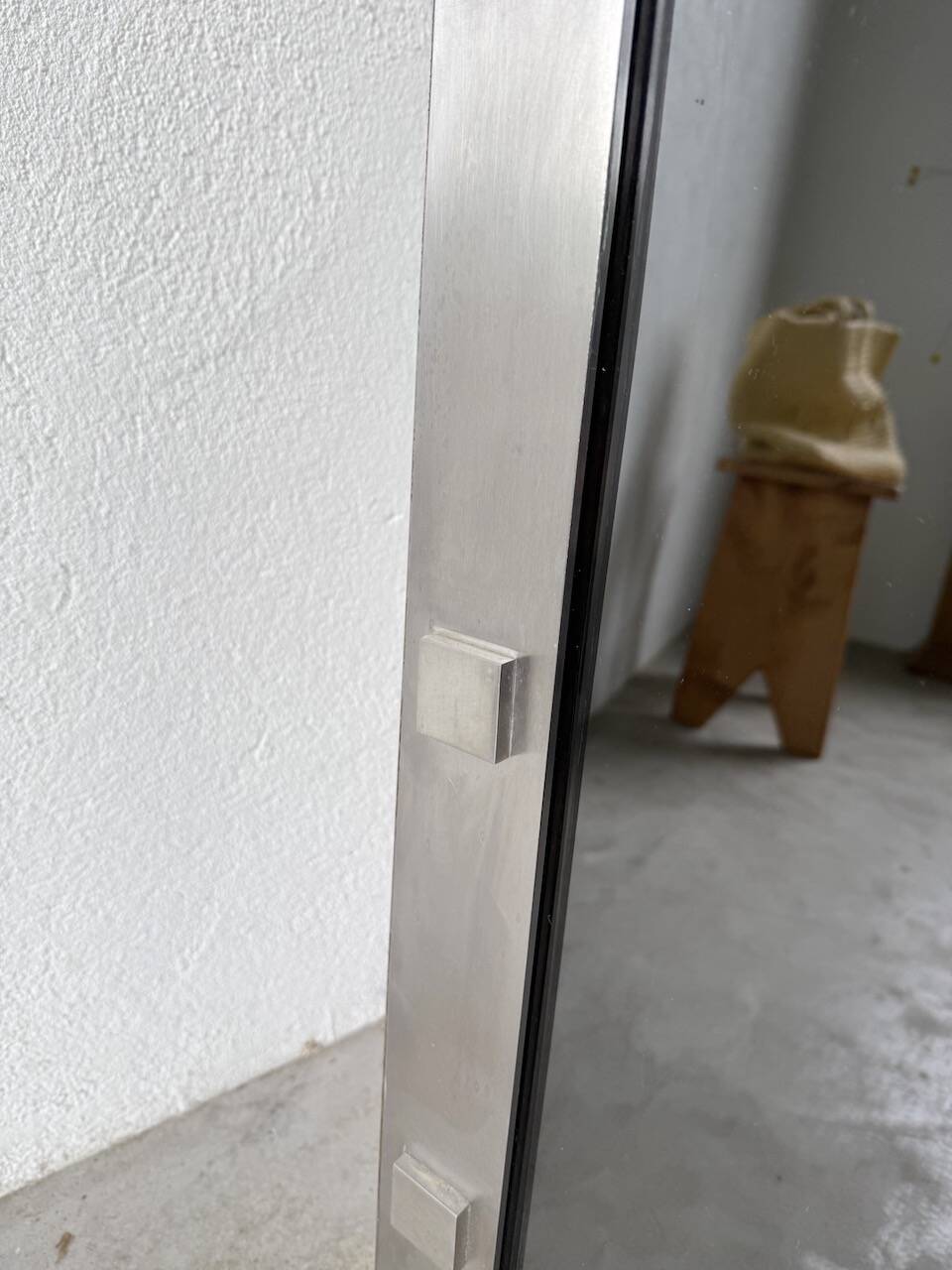 Chrome mirror from the 1970s.