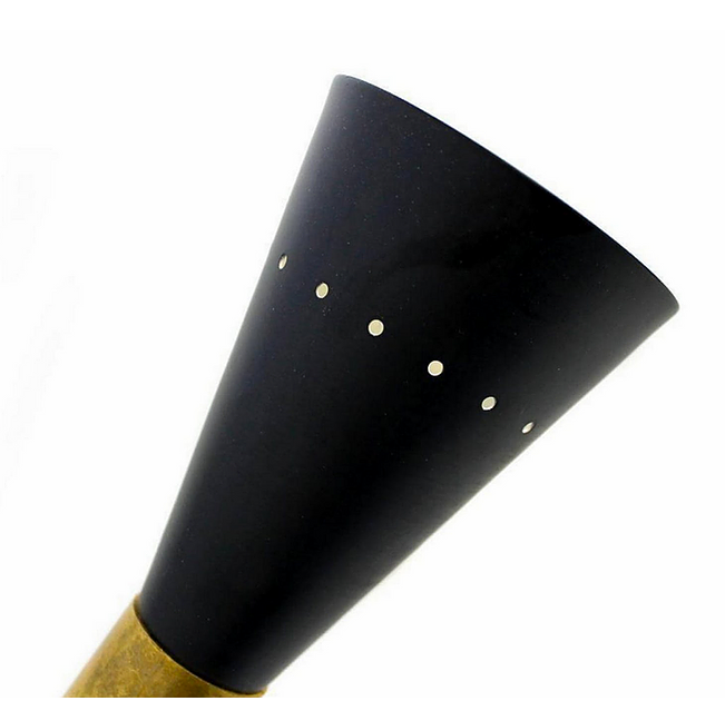 Black moonlight wall lamp