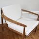 Vintage Scandinavian teak armchair Grete Jalk 1960