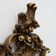 Grand miroir en bois doré de style rococo, Belgique, 20e siècle