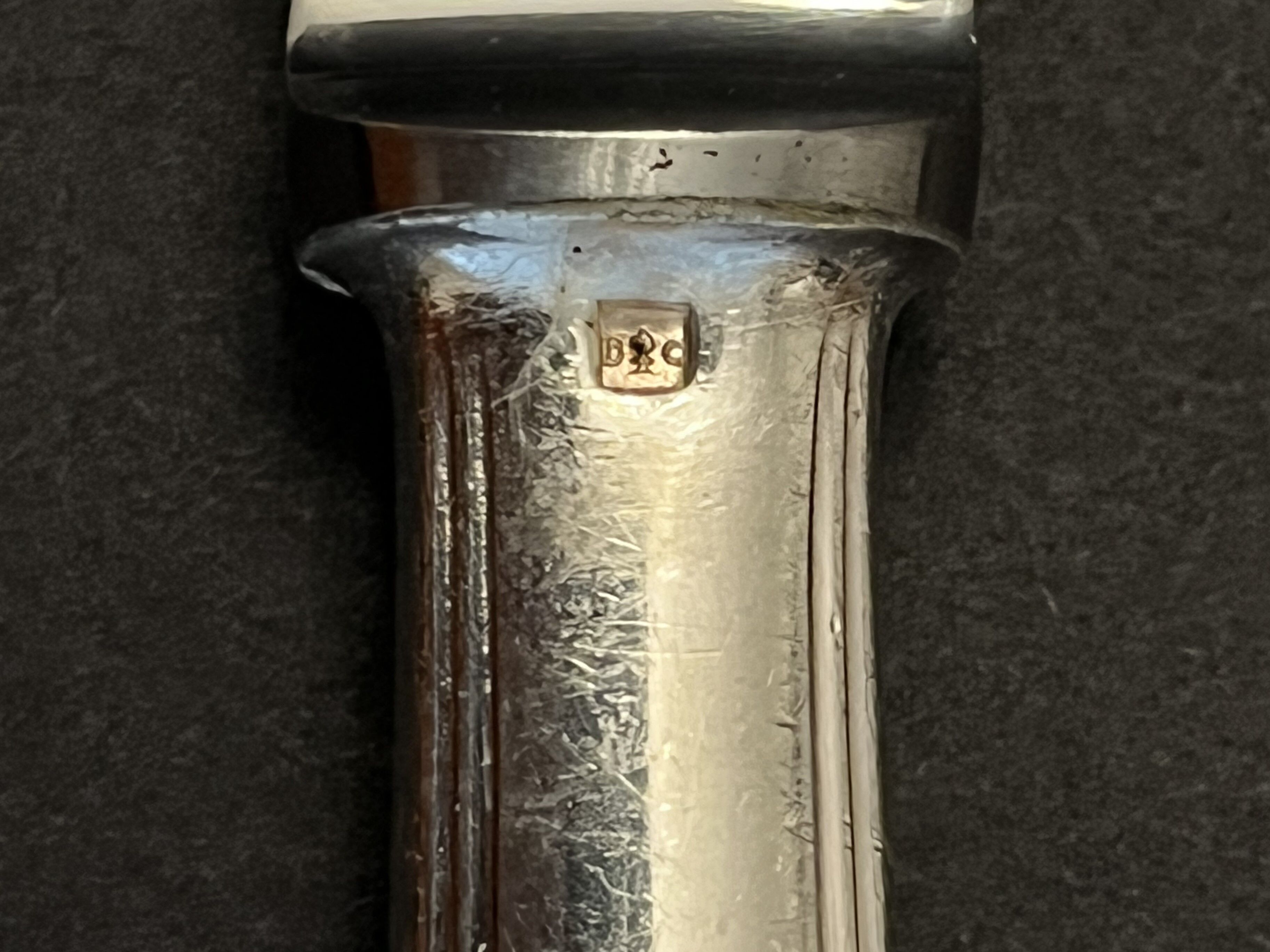 12 large Christofle silver metal knives