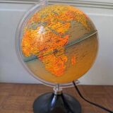 Antique illuminated globe
