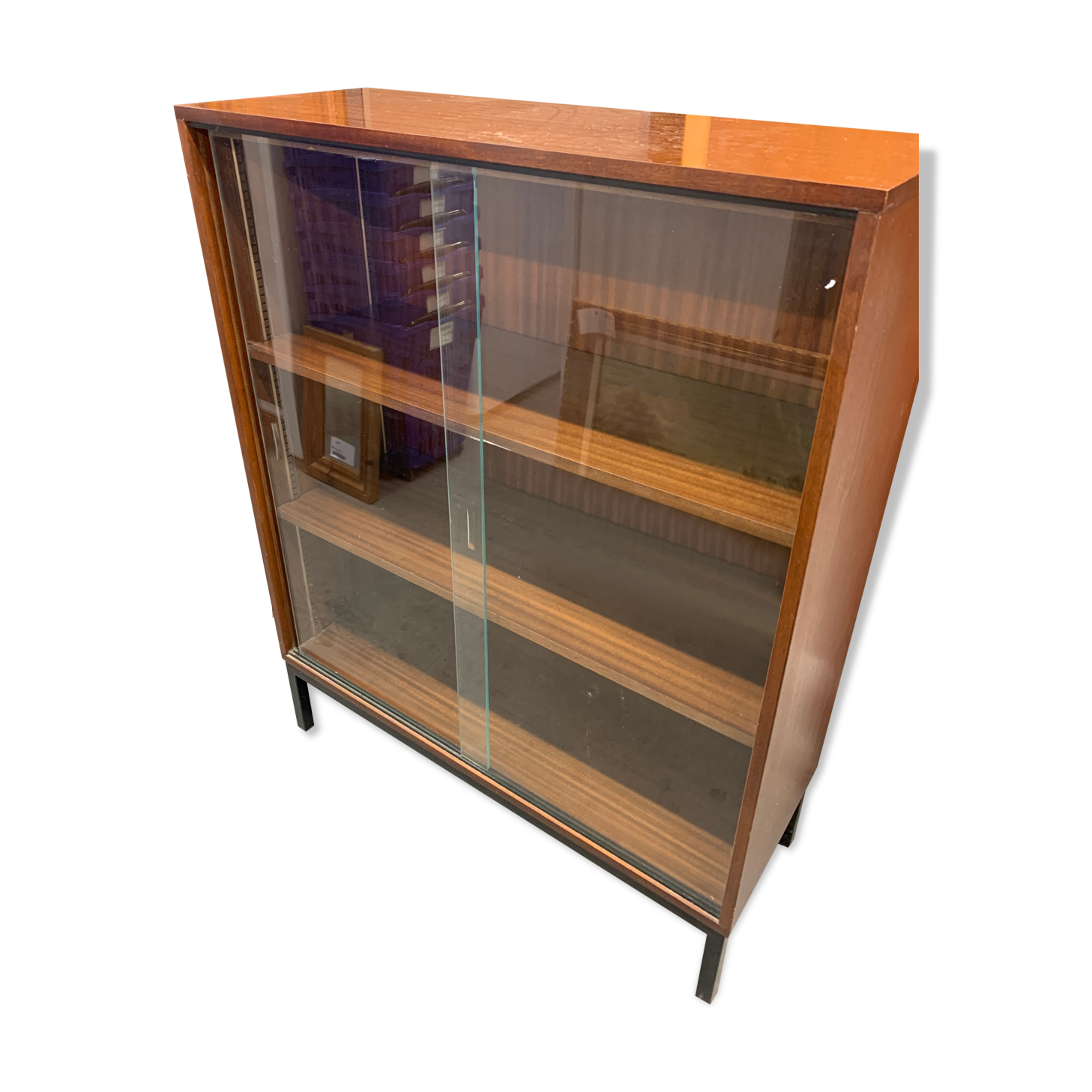 1950 scandinavian vintage library showcase