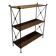 Rattan and wrought iron shelf