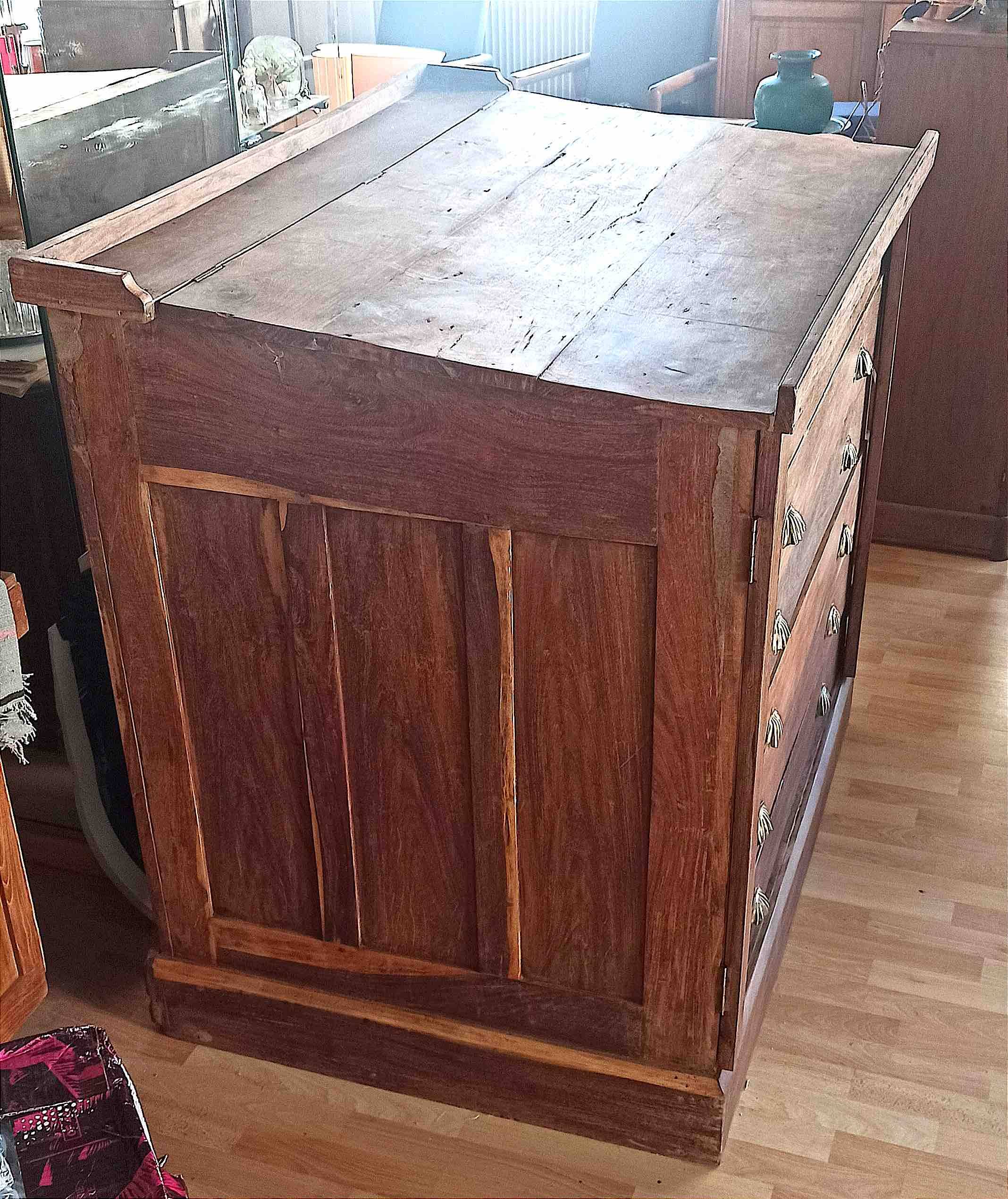 19th century East India Company map cabinet Width 122 cm