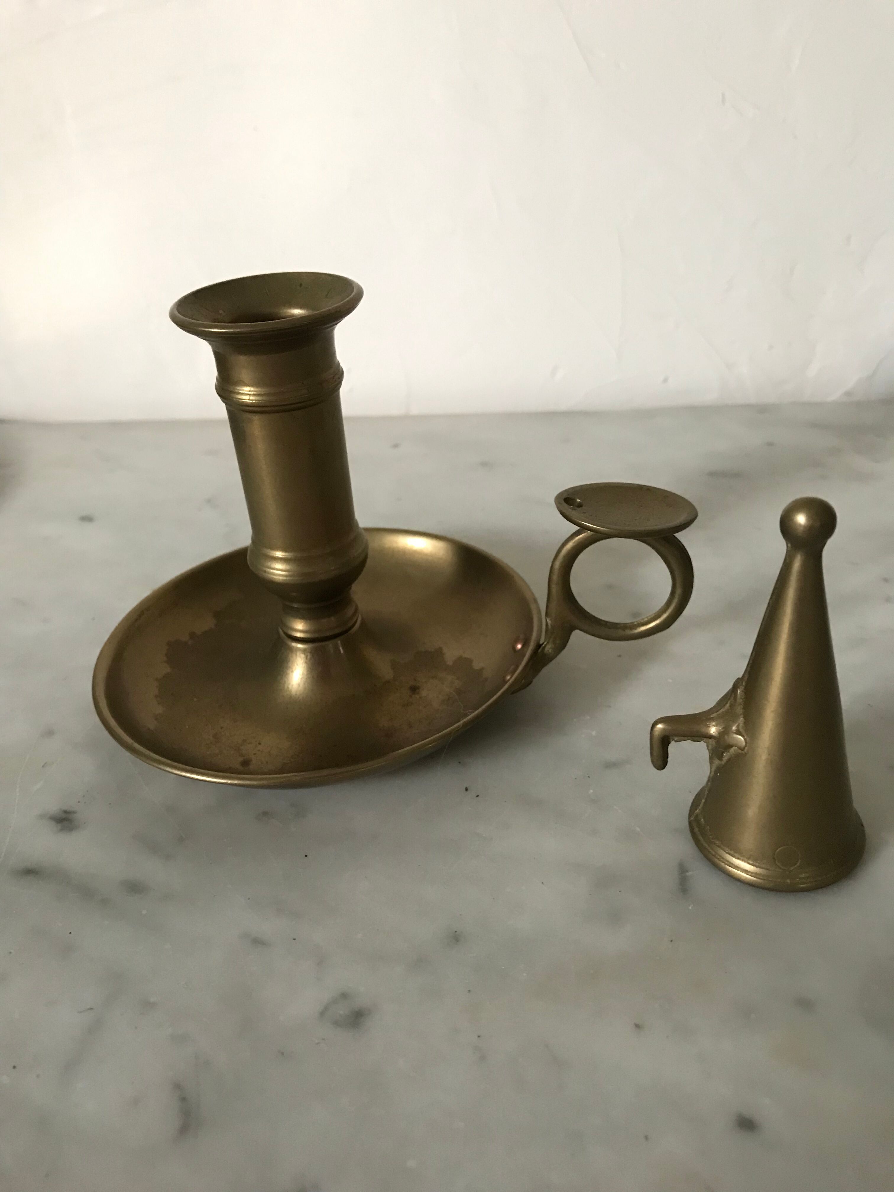 Brass bougeoir