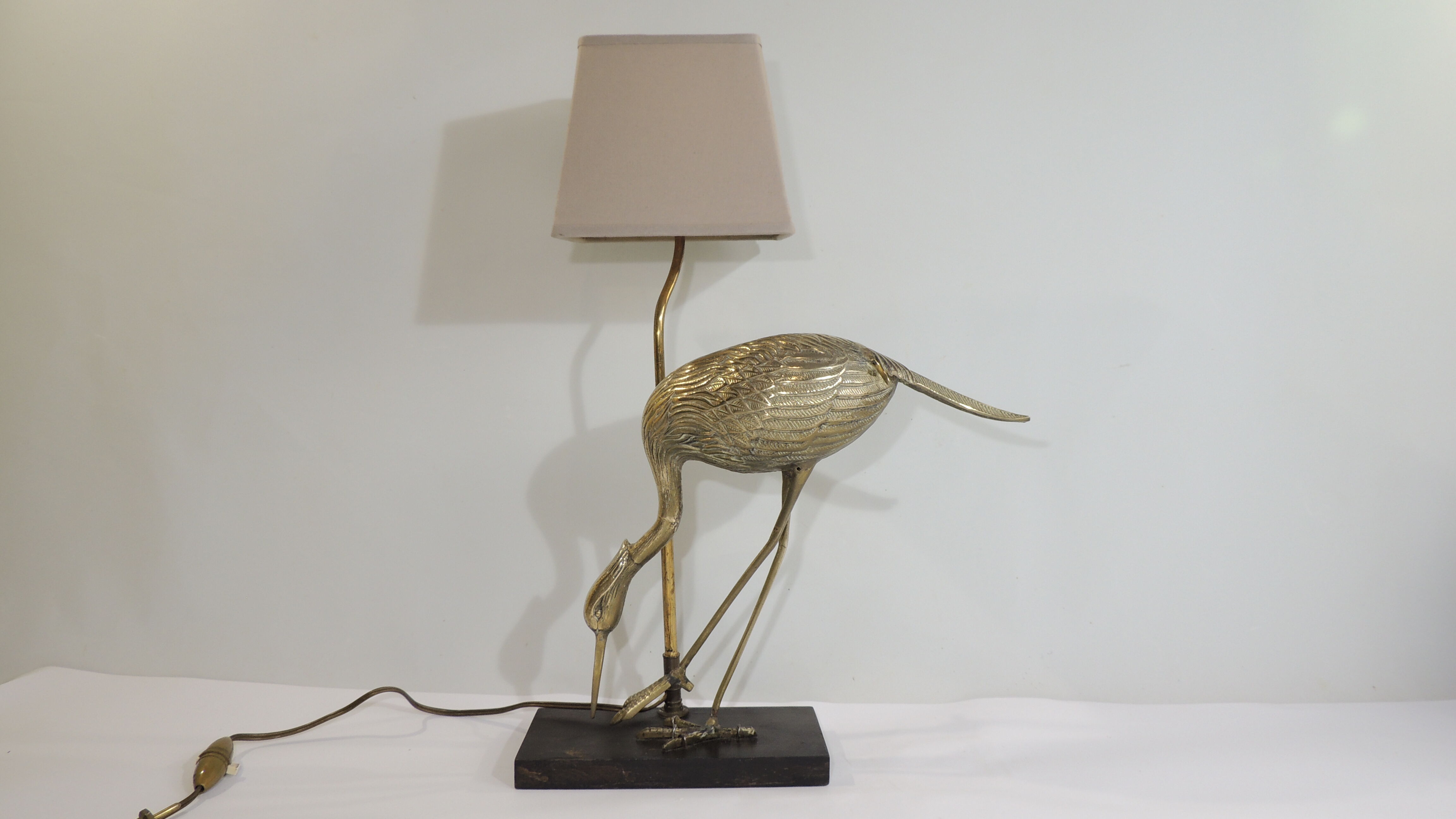 Ibis model table lamp /brass/vintage /1970