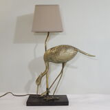Lampe de table model Ibis laiton vintage 1970
