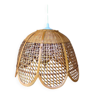Suspension en rotin et