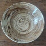 Coupe saladier céramique terre cuite émaillée terre mêlée XXème