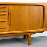 Danish Teak Sideboard with Tambour Doors from CFC Silkeborg, 1970s