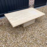 Travertine coffee table