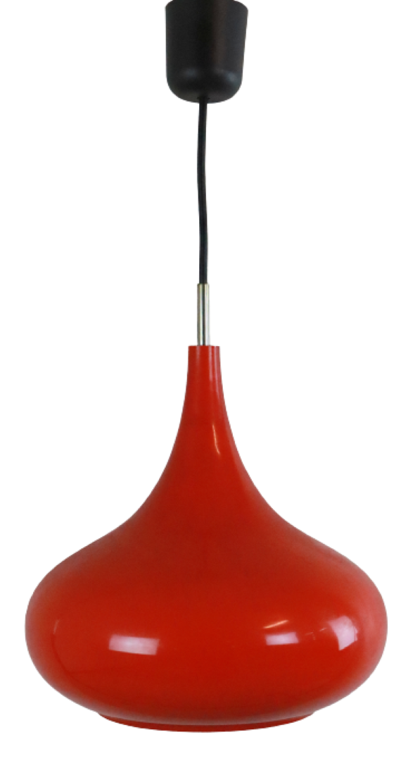 Glass pendant lamp orange