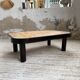 Table basse Capron « herbier » ovale
