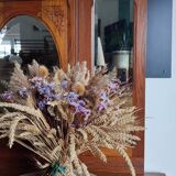 Miroir triptyque art déco chêne