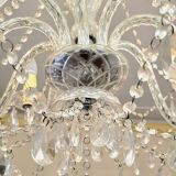 Glass chandelier with polypropylene arms – 9 lights