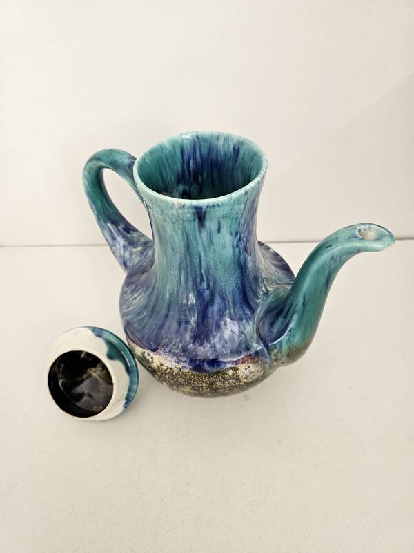 Ensemble à café (cafetière + 12 tasses) signé morvan - Gaston Gaubier 70's