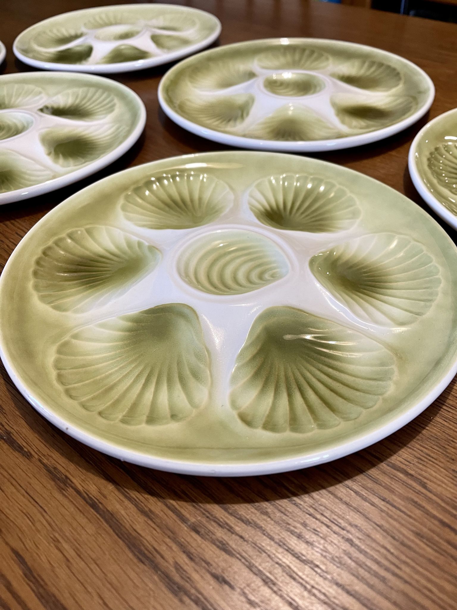 Lot de 6 assiettes à coquillages