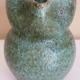 Zoomorphic pitcher in fat lava ceramic, signed Accolay, 1960s/1970s
