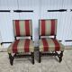 Pair of Louis XIII oak chairs