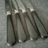 Suite of 4 Napoleon III table knives