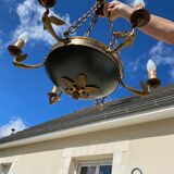 Empire-style chandelier in gilded bronze