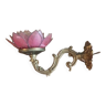 Wall lamp Lotus flower petal mother-of-pearl bronze base