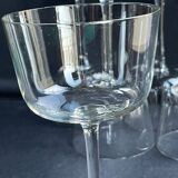 6 wine glasses light blown crystal