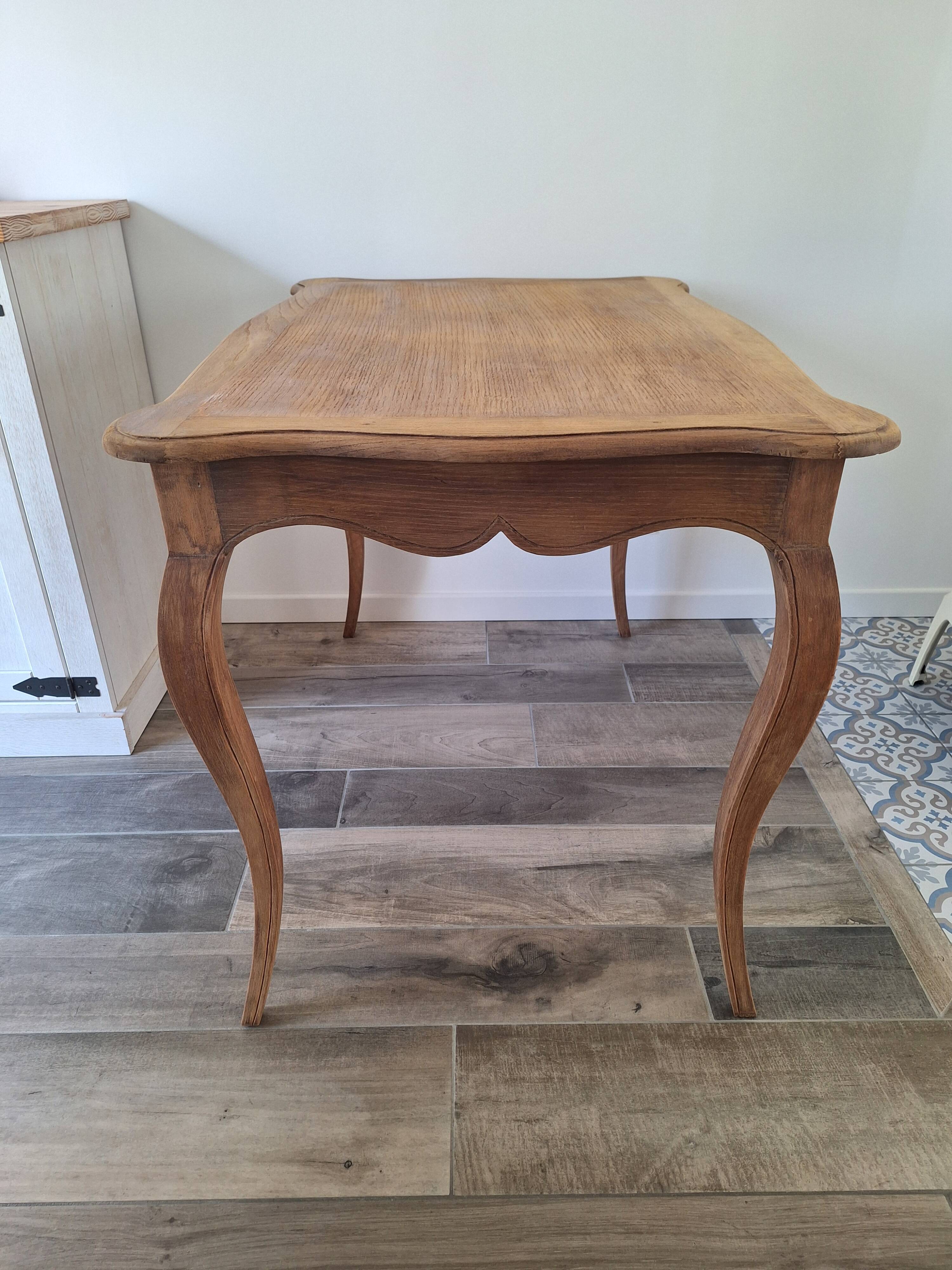 Solid oak desk / console / side table