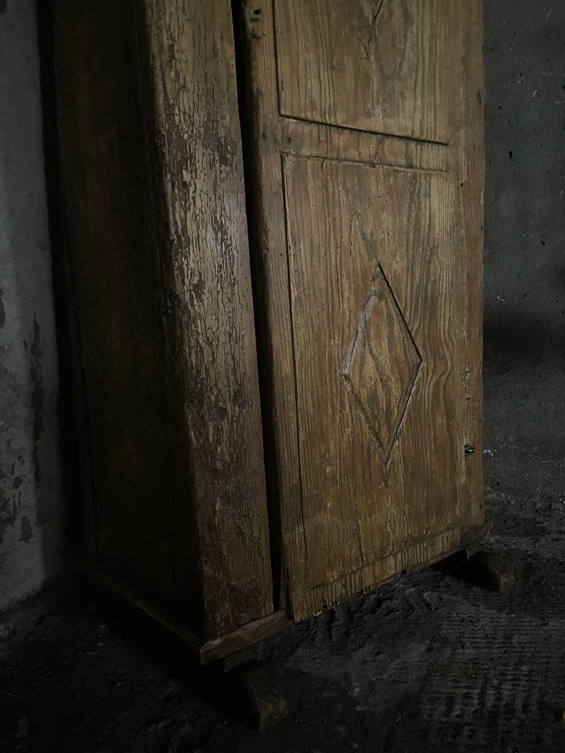 18th century rustic cabinet, Spanish folk art