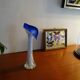 Murano glass vase twisted flower neck