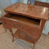 Pair of marquetry tables