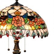Lampe de table ronde Tiffany Roses