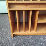 Ensemble de 2 meuble de rangement en bois range vinyle