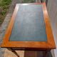 Desk, leather tray