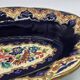 Oval dish in glazed earthenware by M. P. Chevallier, Manufacture des Émaux