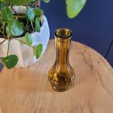 Small amber soliflore vase