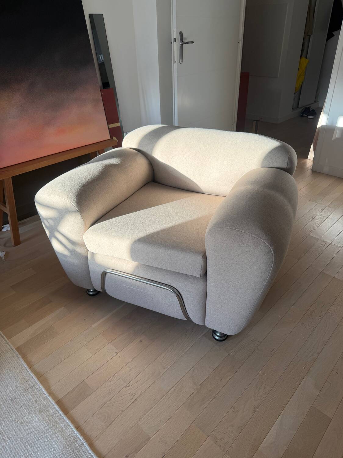 Italian tubular club armchair 1970