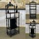 Napoleon III music cabinet, late 19th century, in blackened wood